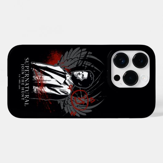 Supernatural Castiel Graffiti Graphic Case-Mate iPhone Hülle (Rückseite (Horizontal))