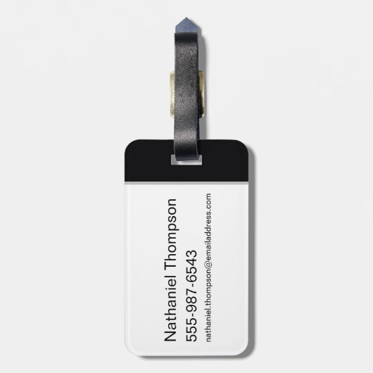 Supernatural Castiel Graffiti Graphic Gepäckanhänger (Rückseite vertikal)