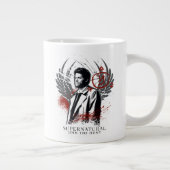 Supernatural Castiel Graffiti Graphic Jumbo-Tasse (Rechts)