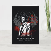 Supernatural Castiel Graffiti Graphic Karte (Vorderseite)