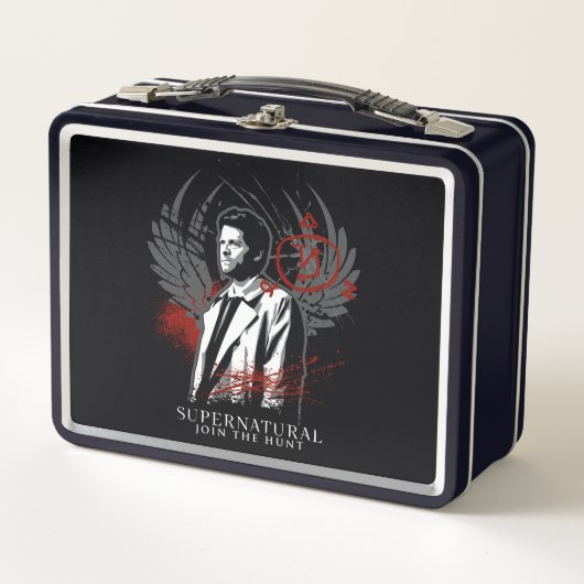 Supernatural Castiel Graffiti Graphic Metall Brotdose (Vorderseite)