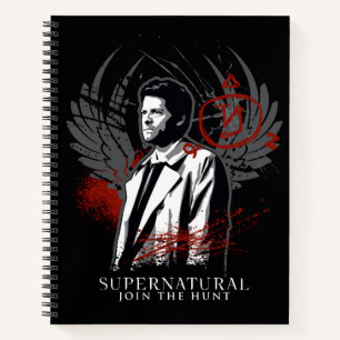 Supernatural Castiel Graffiti Graphic Notizblock