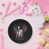 Supernatural Castiel Graffiti Graphic Pappteller (Party)