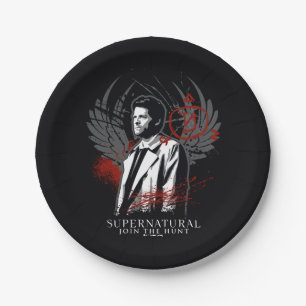 Supernatural Castiel Graffiti Graphic Pappteller
