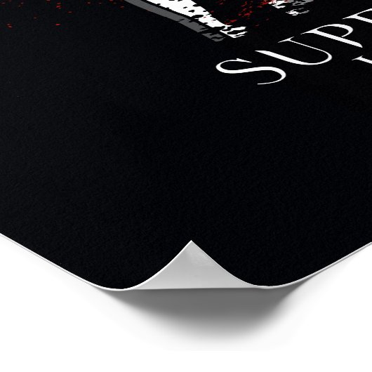 Supernatural Castiel Graffiti Graphic Poster (Ecke)