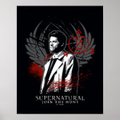 Supernatural Castiel Graffiti Graphic Poster (Vorne)