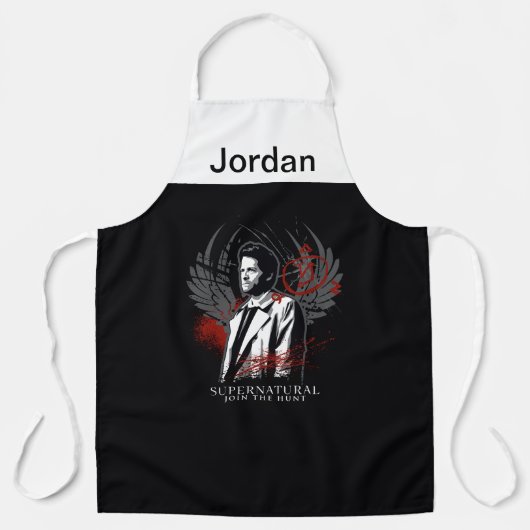 Supernatural Castiel Graffiti Graphic Schürze (Vorderseite)