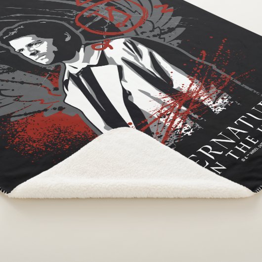 Supernatural Castiel Graffiti Graphic Sherpadecke (3/4)