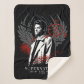 Supernatural Castiel Graffiti Graphic Sherpadecke (Vorderseite)