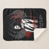 Supernatural Castiel Graffiti Graphic Sherpadecke (Vorderseite (Horizontal))