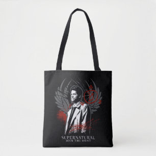 Supernatural Castiel Graffiti Graphic Tasche