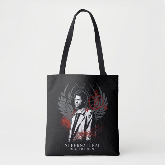 Supernatural Castiel Graffiti Graphic Tasche (Vorderseite)