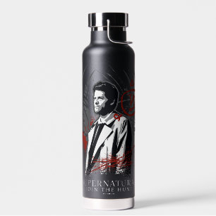 Supernatural Castiel Graffiti Graphic Trinkflasche
