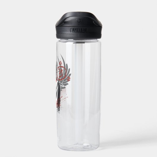 Supernatural Castiel Graffiti Graphic Trinkflasche (Rückseite)