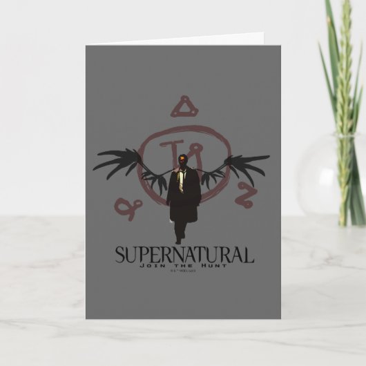 Supernatural Castiel Illustration Karte (Vorderseite)