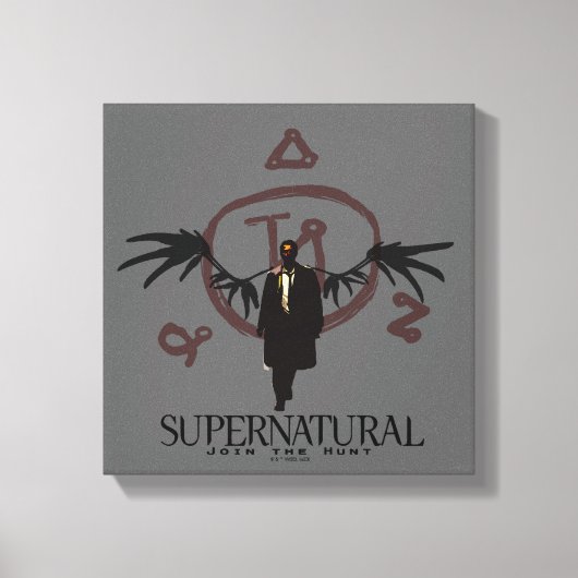 Supernatural Castiel Illustration Leinwanddruck (Vorderseite)
