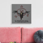 Supernatural Castiel Illustration Leinwanddruck (Insitu (Wohnzimmer))