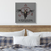 Supernatural Castiel Illustration Leinwanddruck (Insitu (Schlafzimmer))