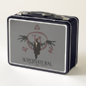 Supernatural Castiel Illustration Metall Brotdose (Rückseite)