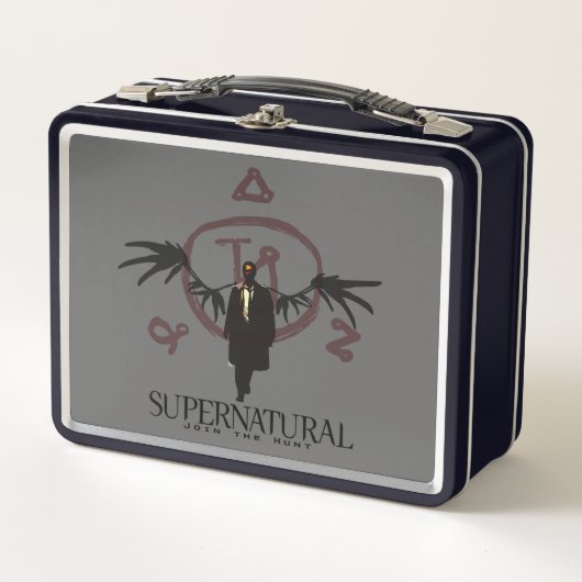 Supernatural Castiel Illustration Metall Brotdose (Vorderseite)