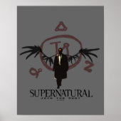 Supernatural Castiel Illustration Poster (Vorne)