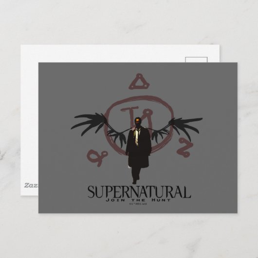Supernatural Castiel Illustration Postkarte (Vorne/Hinten)
