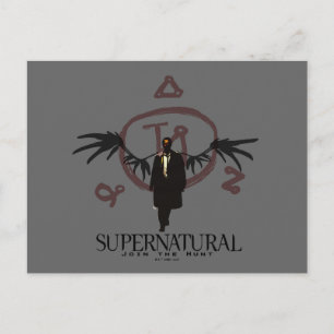 Supernatural Castiel Illustration Postkarte