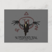 Supernatural Castiel Illustration Postkarte (Vorderseite)