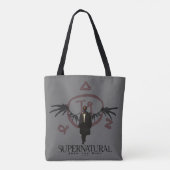 Supernatural Castiel Illustration Tasche (Rückseite)