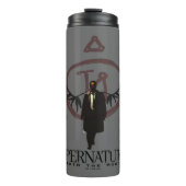 Supernatural Castiel Illustration Thermosbecher (Vorderseite)