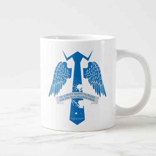 Supernatural Castiel Krawatte Zitat Grafisch Jumbo-Tasse (Rechts)