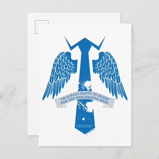 Supernatural Castiel Krawatte Zitat Grafisch Postkarte (Vorne/Hinten)