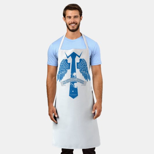 Supernatural Castiel Krawatte Zitat Grafisch Schürze (Getragen)