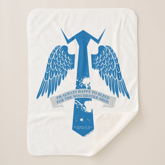 Supernatural Castiel Krawatte Zitat Grafisch Sherpadecke (Vorderseite)