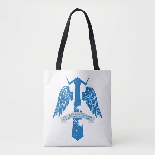 Supernatural Castiel Krawatte Zitat Grafisch Tasche (Vorderseite)