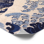 Supernatural Cat at the Great Wave Poster (Ecke)