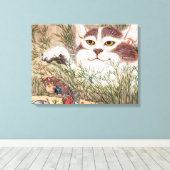 Supernatural Cat Leinwanddruck (Insitu (Holzboden))