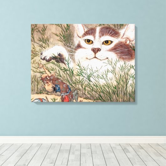 Supernatural Cat Leinwanddruck (Insitu (Holzboden))