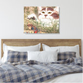 Supernatural Cat Leinwanddruck (Insitu (Schlafzimmer))