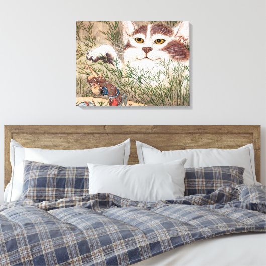 Supernatural Cat Leinwanddruck (Insitu (Schlafzimmer))