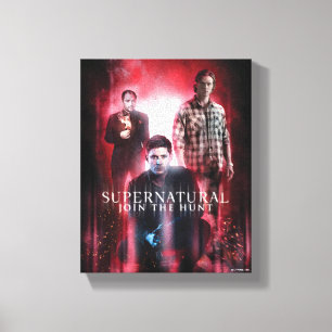 Supernatural Crowley, Dean und Sam Leinwanddruck
