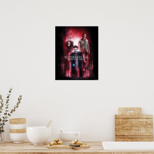 Supernatural Crowley, Dean und Sam Poster (Küche)