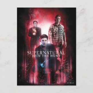 Supernatural Crowley, Dean und Sam Postkarte