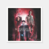 Supernatural Crowley, Dean und Sam Serviette (Vorderseite)