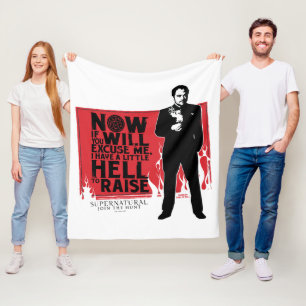 Supernatural Crowley Quote Graphic Fleecedecke