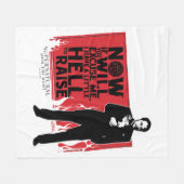 Supernatural Crowley Quote Graphic Fleecedecke (Vorderseite (Horizontal))