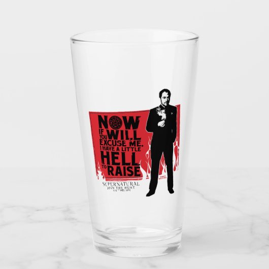 Supernatural Crowley Quote Graphic Glas (Vorderseite)
