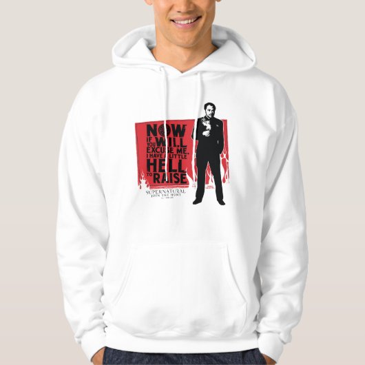 Supernatural Crowley Quote Graphic Hoodie (Vorderseite)