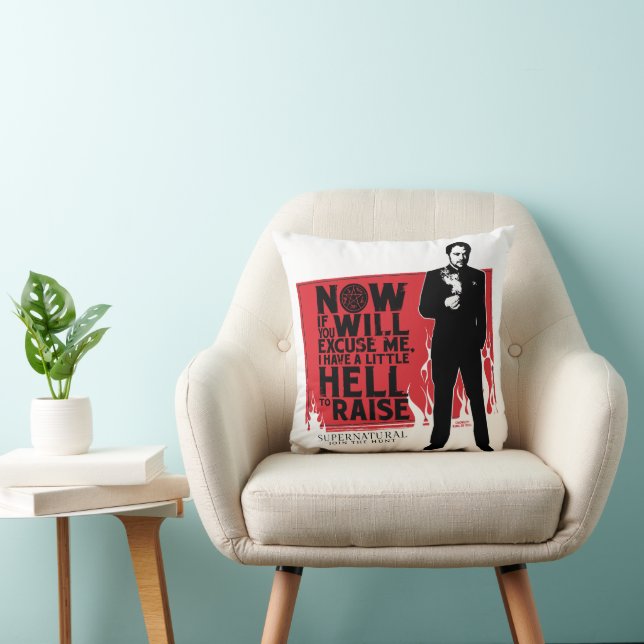 Supernatural Crowley Quote Graphic Kissen (Stuhl )