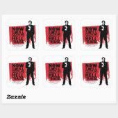 Supernatural Crowley Quote Graphic Quadratischer Aufkleber (Blatt)